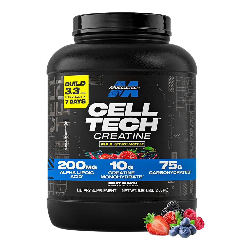 Muscletech Cell Tech Ganador de Masa / Creatina 6 Lb