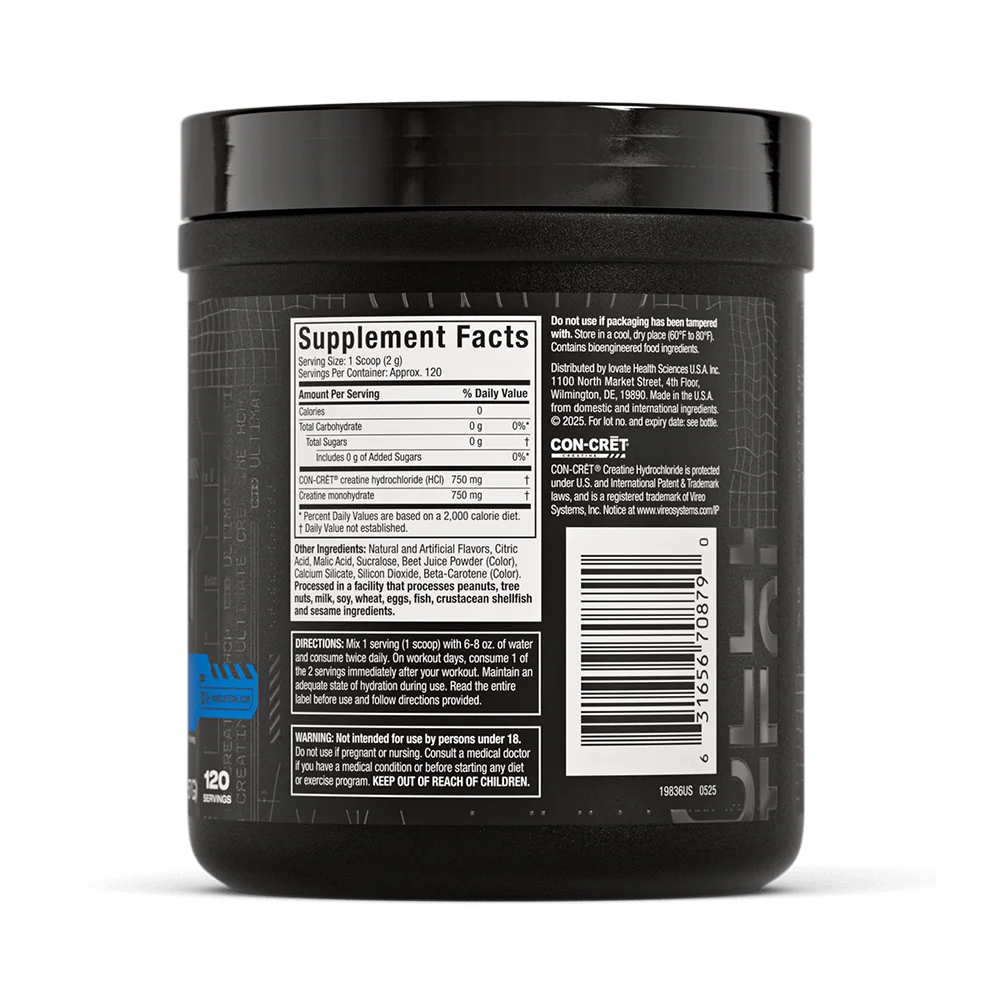Muscletech Cell-Tech Creactor Creatina HCL 120 Servicios