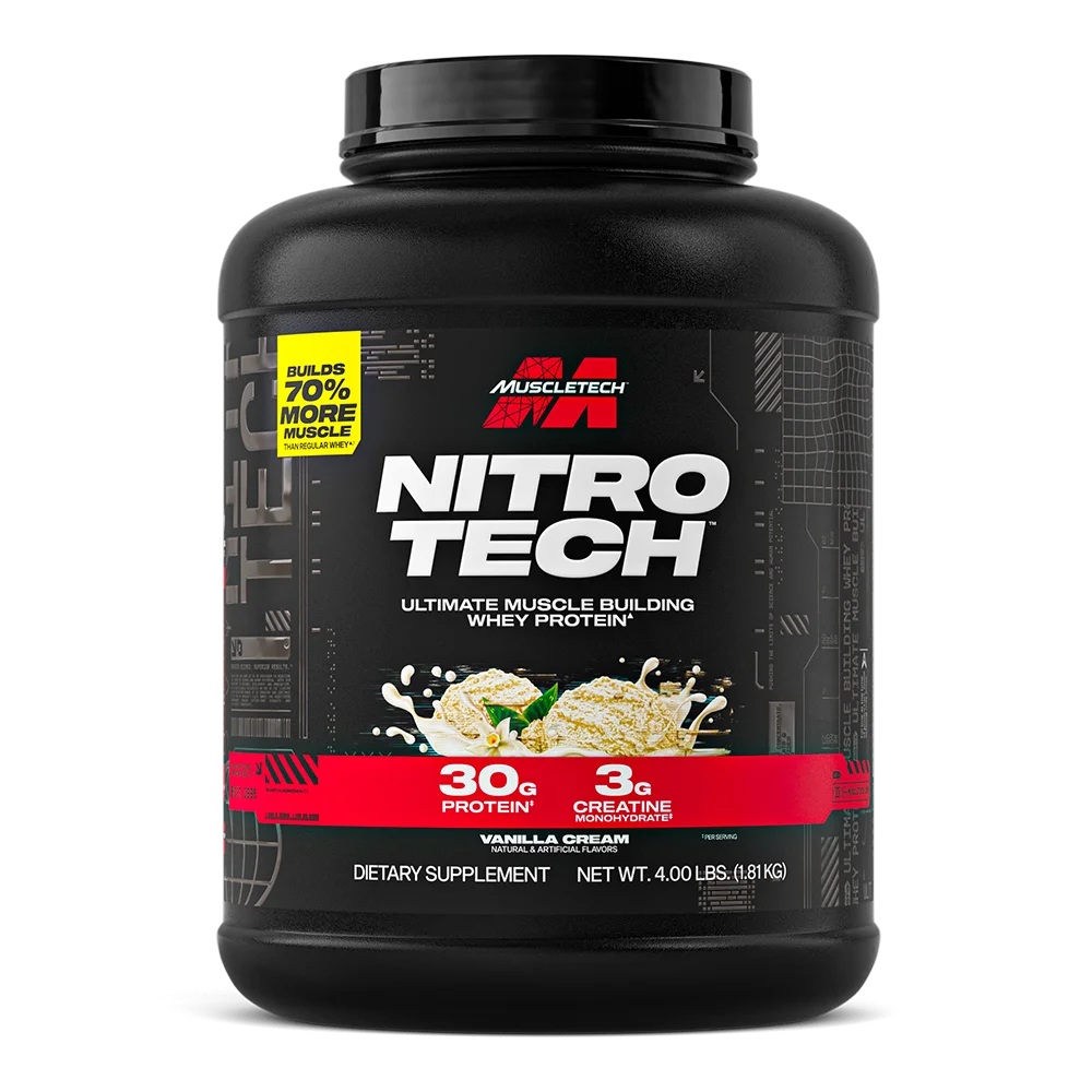 Muscletech Nitro-Tech Whey Protein Proteina 4 Lb