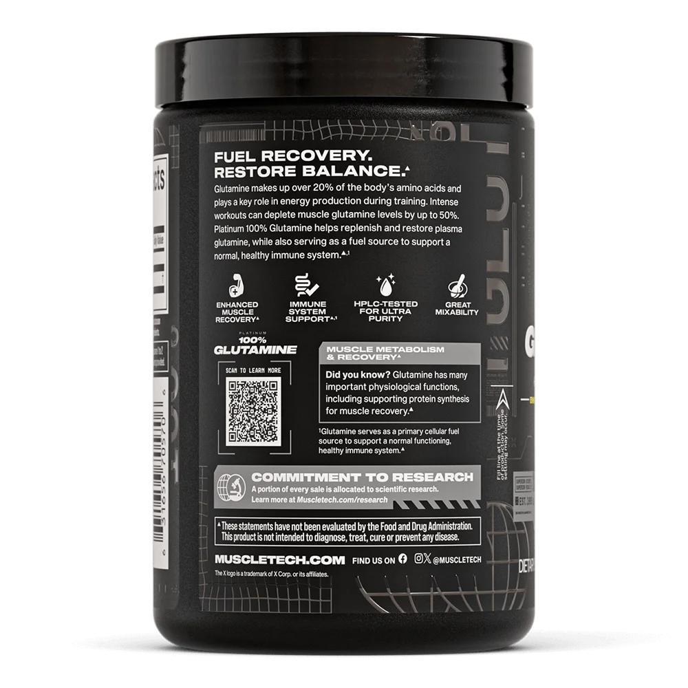 Muscletech Platinum 100% Glutamine 300 Gr