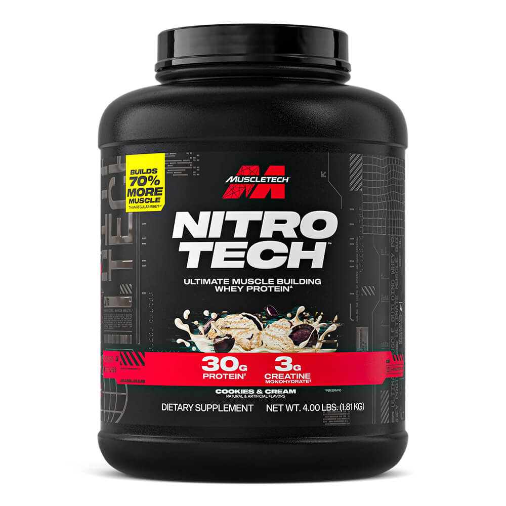 Muscletech Nitro-Tech Whey Protein Proteina 4 Lb