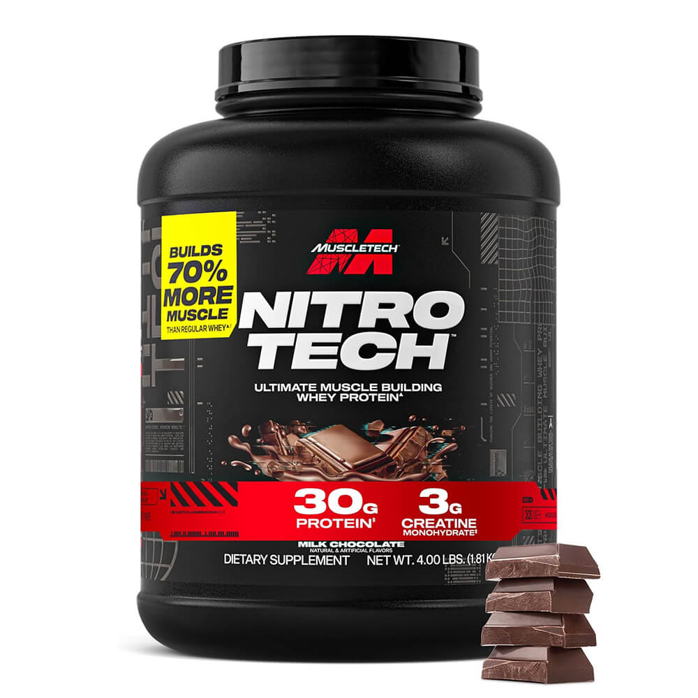 Muscletech Nitro-Tech Whey Protein Proteina 4 Lb