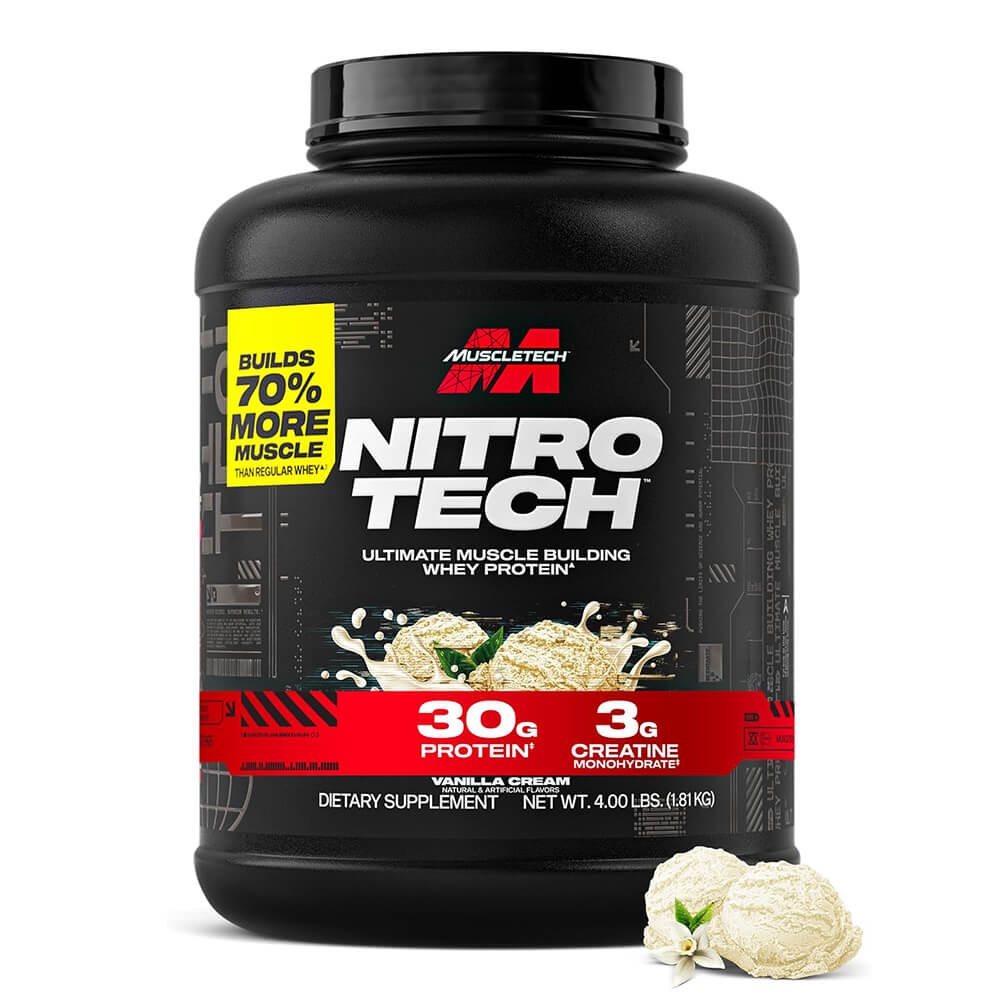 Muscletech Nitro-Tech Whey Protein Proteina 4 Lb