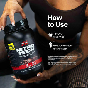 Muscletech Nitro-Tech Whey Protein Proteina 4 Lb