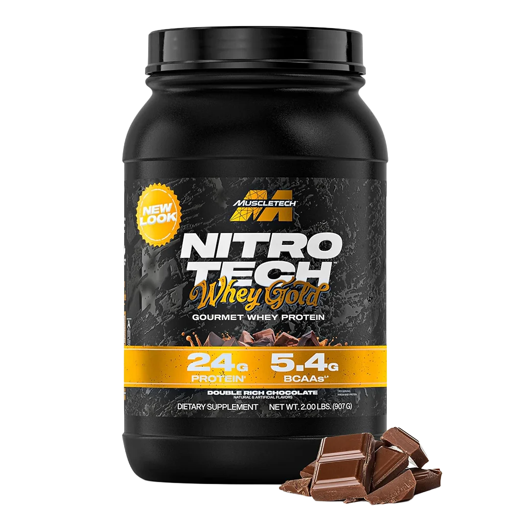 Muscletech Nitro-Tech Whey Gold Proteina 2 Lb Double Rich Chocolate Proteínas onelastrep.cl