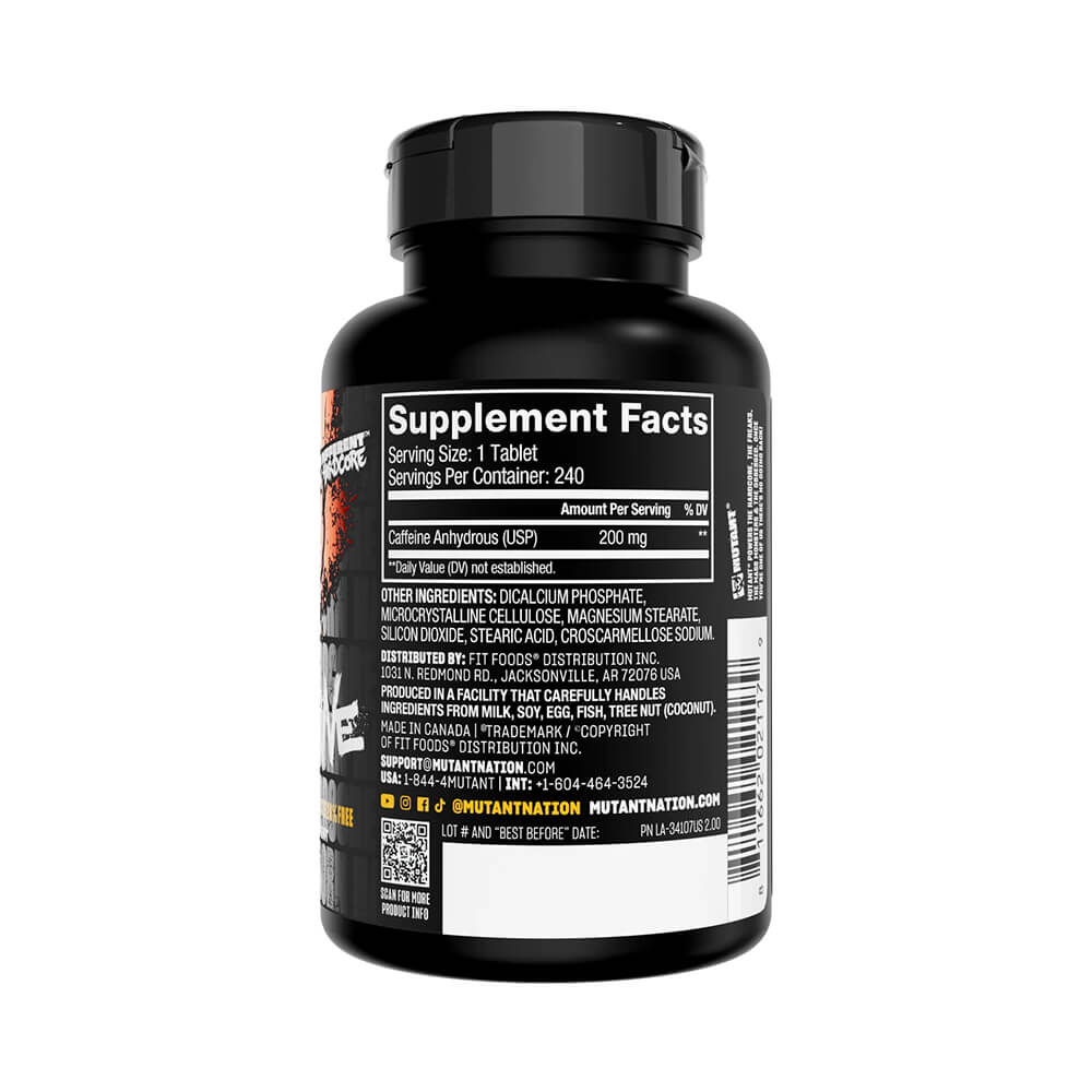 Mutant Caffeine Cafeina 240 Tabletas
