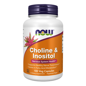 NOW Foods Choline & Inositol - 100 Capsulas Veganas