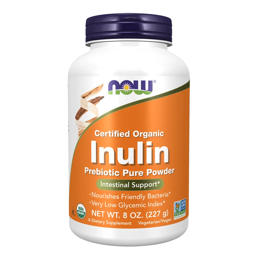 NOW Foods Inulin Prebiotic Pure Powder - Organico 227 g