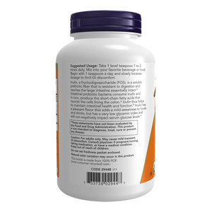 NOW Foods Inulin Prebiotic Pure Powder - Organico 227 g