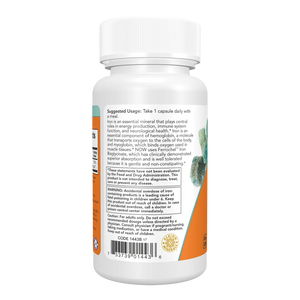 NOW Foods Iron 18 mg - 120 Capsulas Veganas