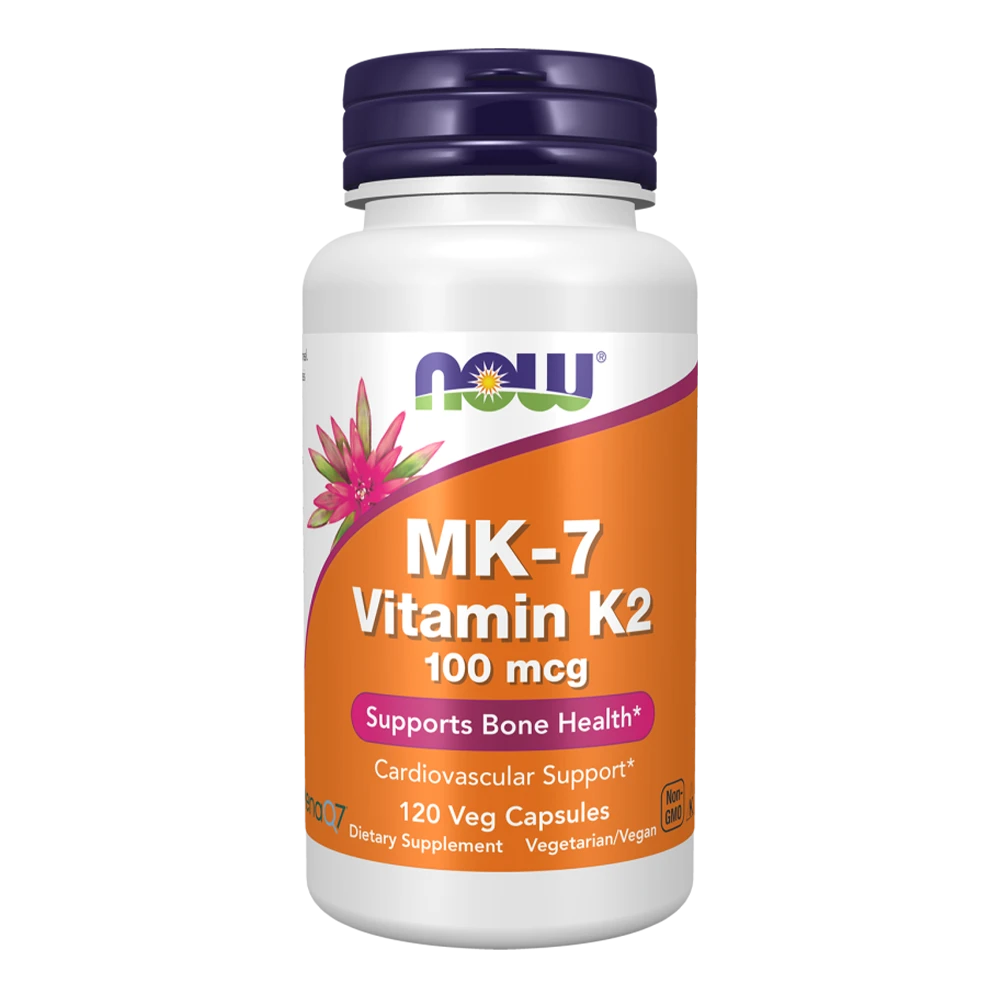 NOW® Foods - MK‑7 Vitamin K2 100 mcg [120 Capsulas Veganas]