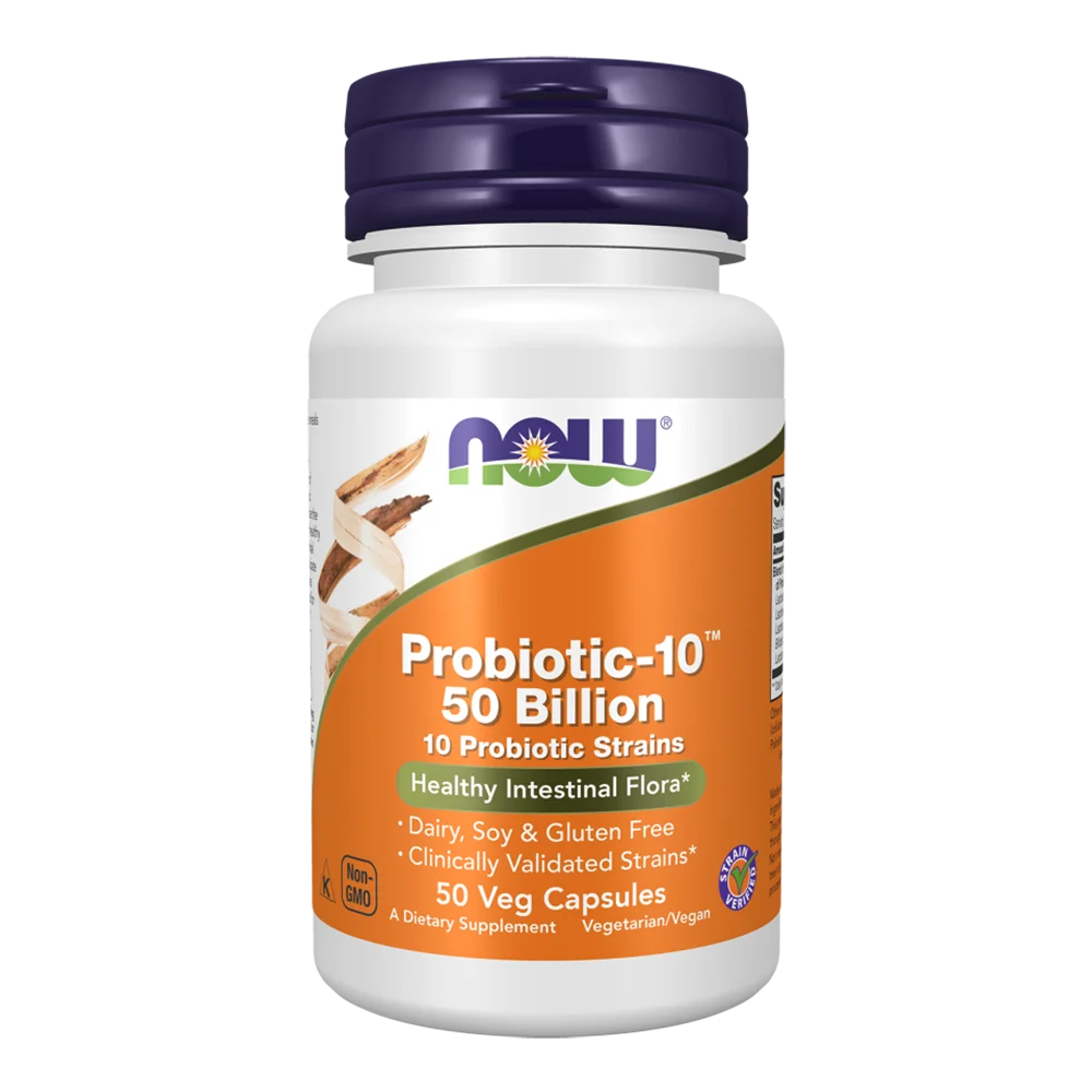 NOW Foods Probiotic‑10™ 50 Billion [50 Capsulas Veganas]