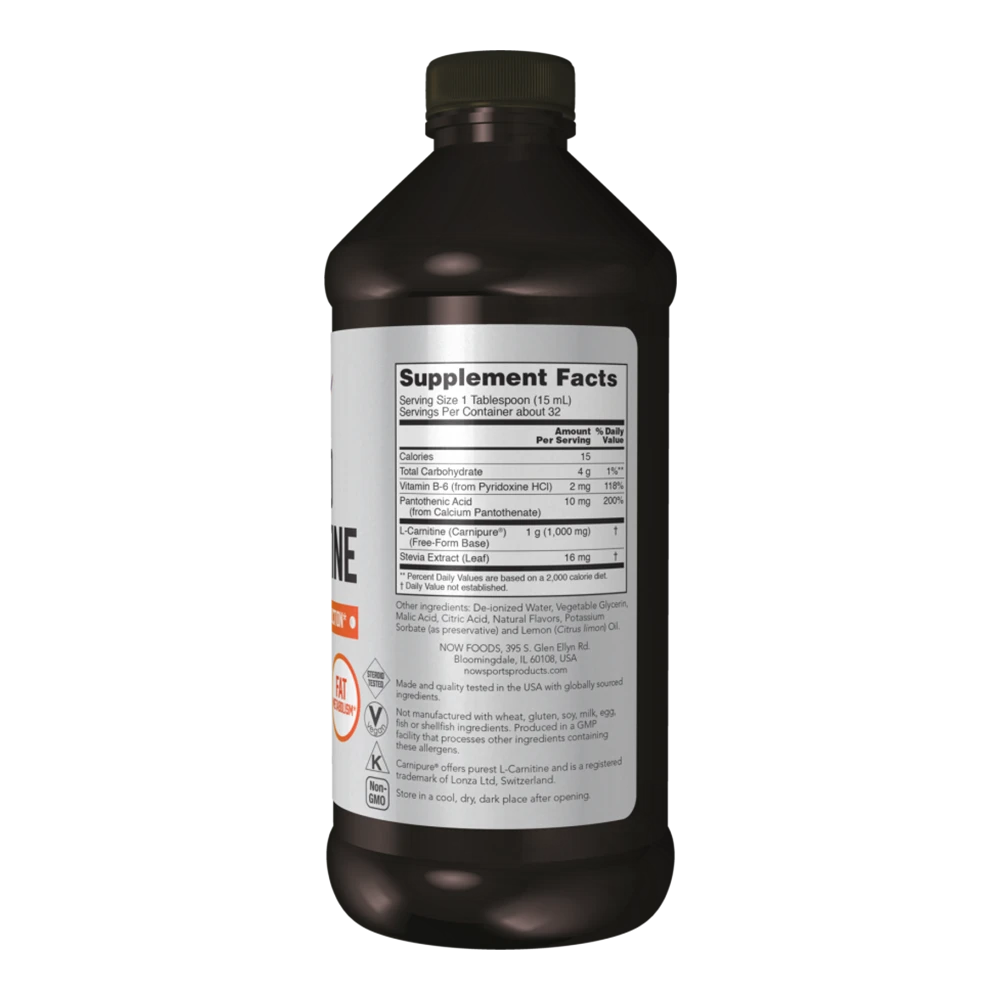 NOW® Foods -L‑Carnitine Liquid 1000 mg [473 Ml]