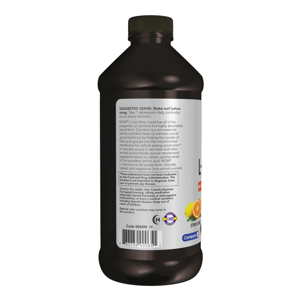 NOW® Foods -L‑Carnitine Liquid 1000 mg [473 Ml]