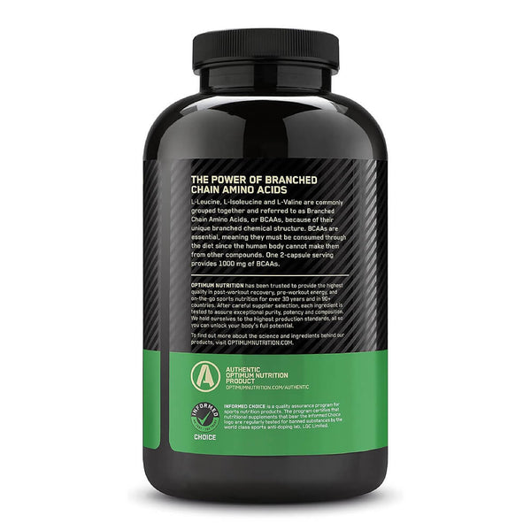 Optimum Nutrition BCAA 1000 Caps 200 Capsulas - One Last Rep