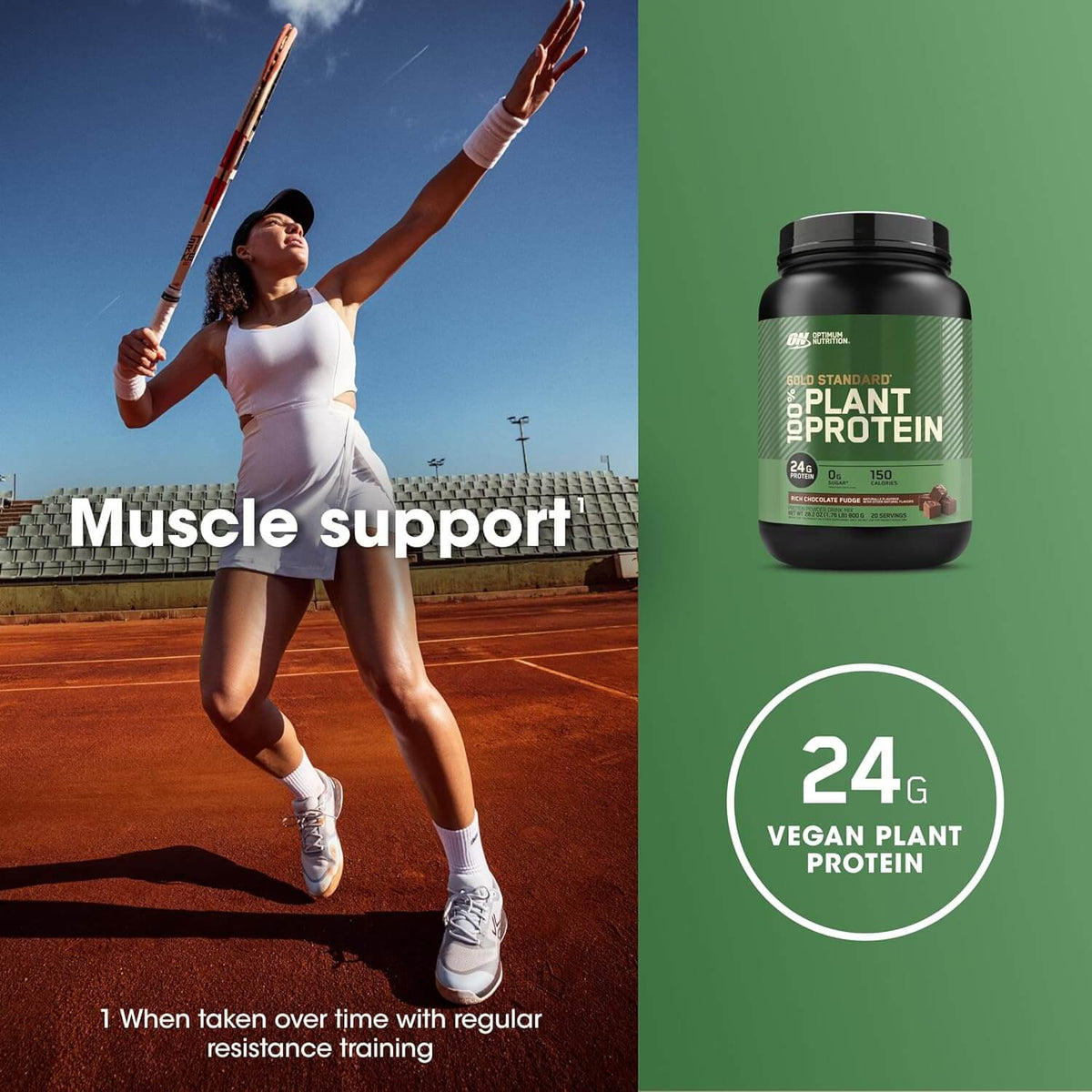 Optimum Nutrition Gold Standard 100% Plant Proteina Vegana 20 Servicios Proteínas 
onelastrep.cl