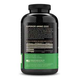 Optimum Nutrition Super Amino 2222 Tabs 160 Tabletas Aminoácidos onelastrep.cl