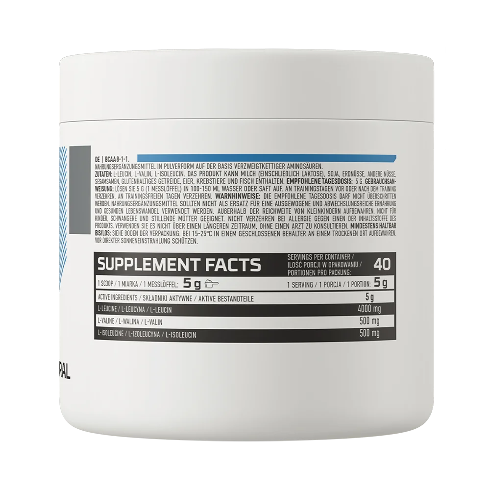 OstroVit BCAA 8:1:1 - 200 g [Sabor Natural / Pure]