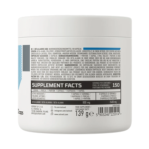 OstroVit Beta‑Alanine 2400 mg [150 Capsulas]
