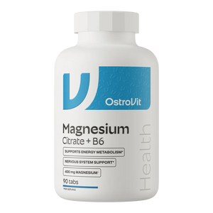 OstroVit Citrato de Magnesio 400 mg + Vitamina B6 - 90 Tabletas