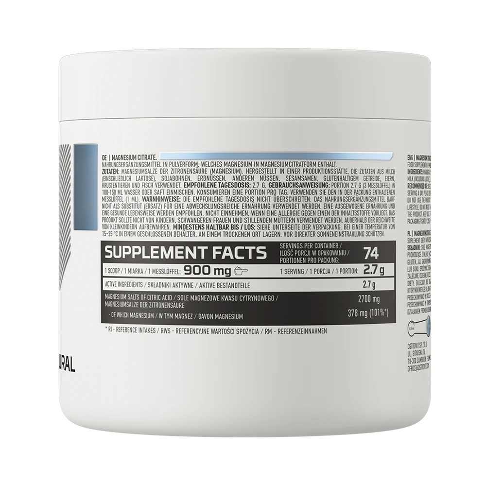 OstroVit Magnesium Citrate [200g · Natural]