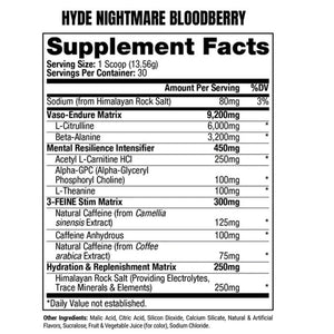 ProSupps Hyde Nightmare Pre-Workout 30 Servicios