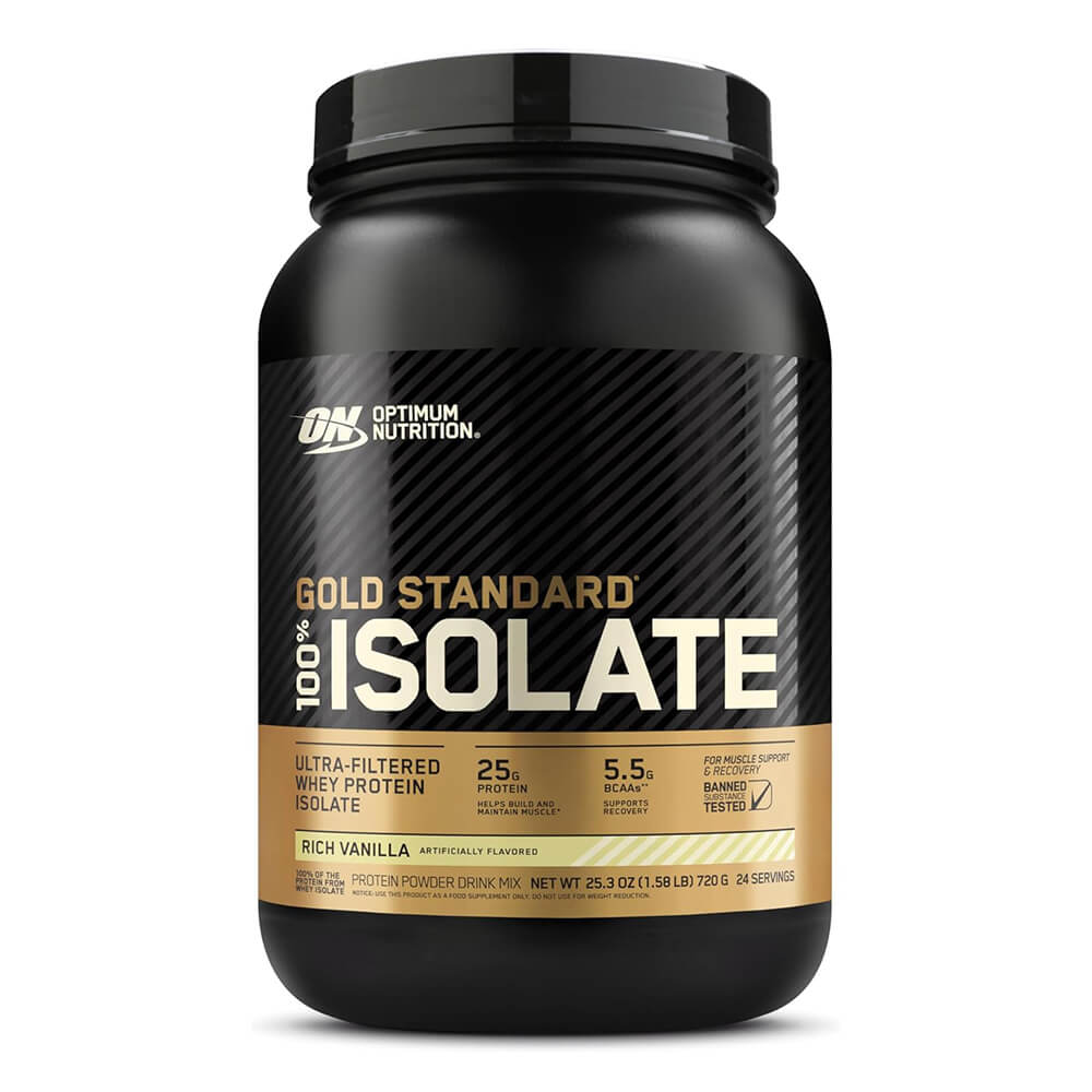 Optimum Nutrition Gold Standard 100% Isolate – Proteína de Suero Hidrolizada 24 Servicios