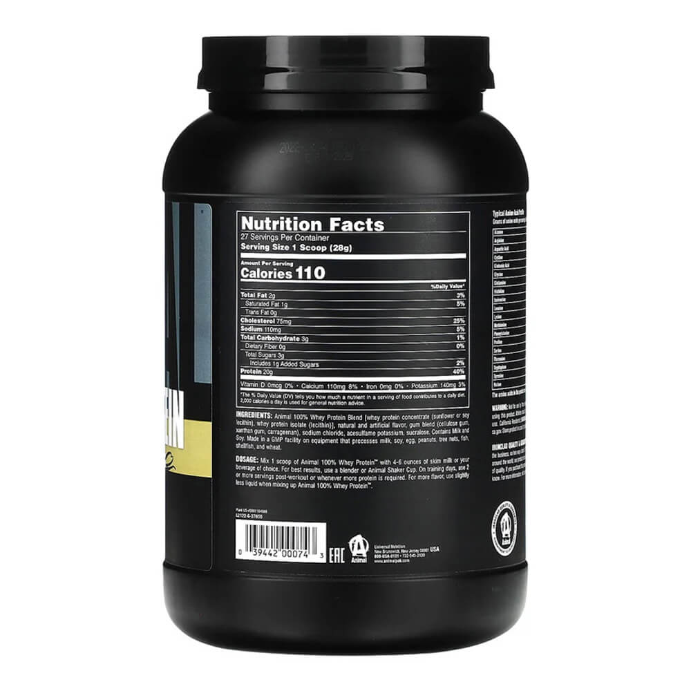 Animal 100% Whey Protein 1.8 Lb Proteina Proteínas onelastrep.cl