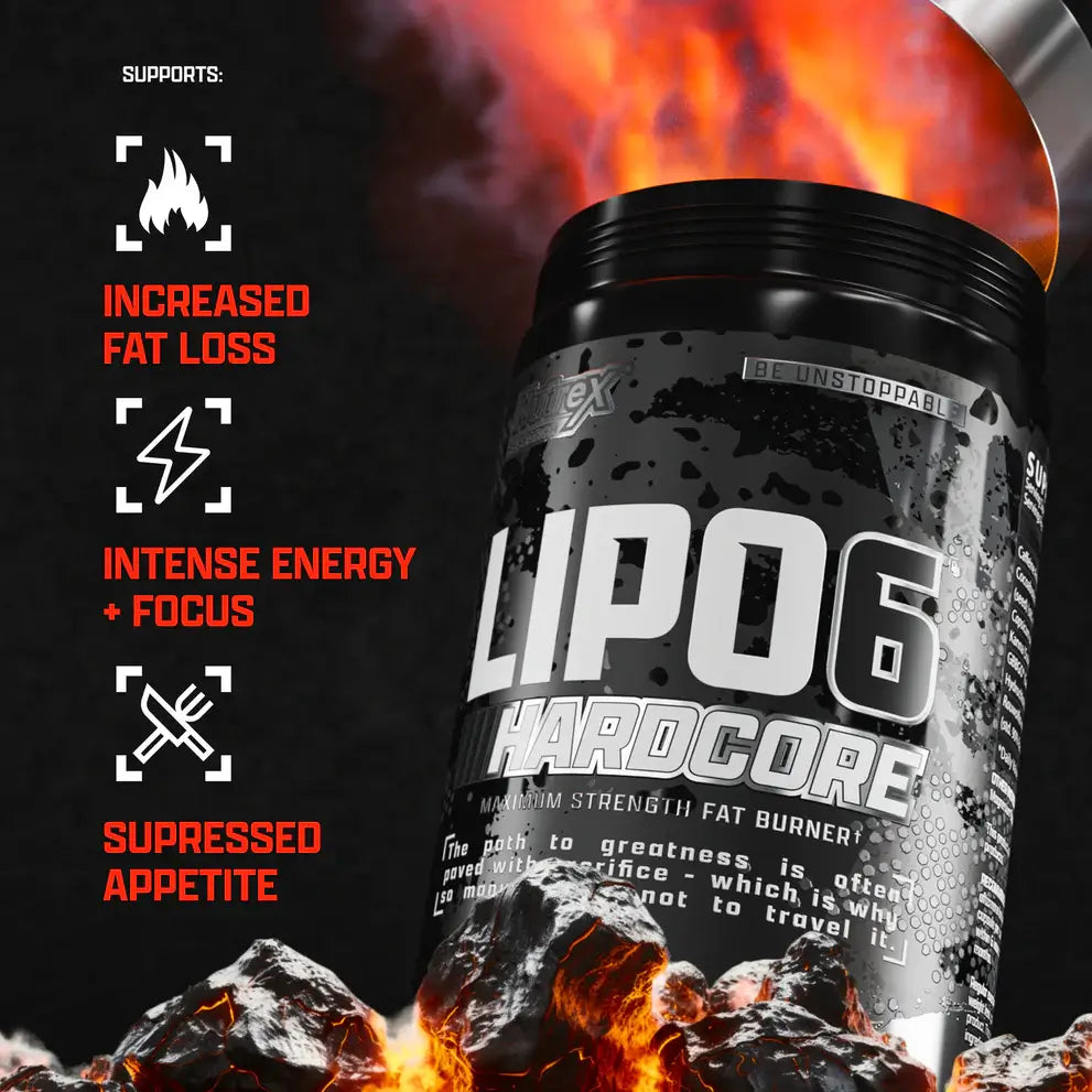 Nutrex Lipo-6 Hardcore Quemador de Grasa 60 Capsulas