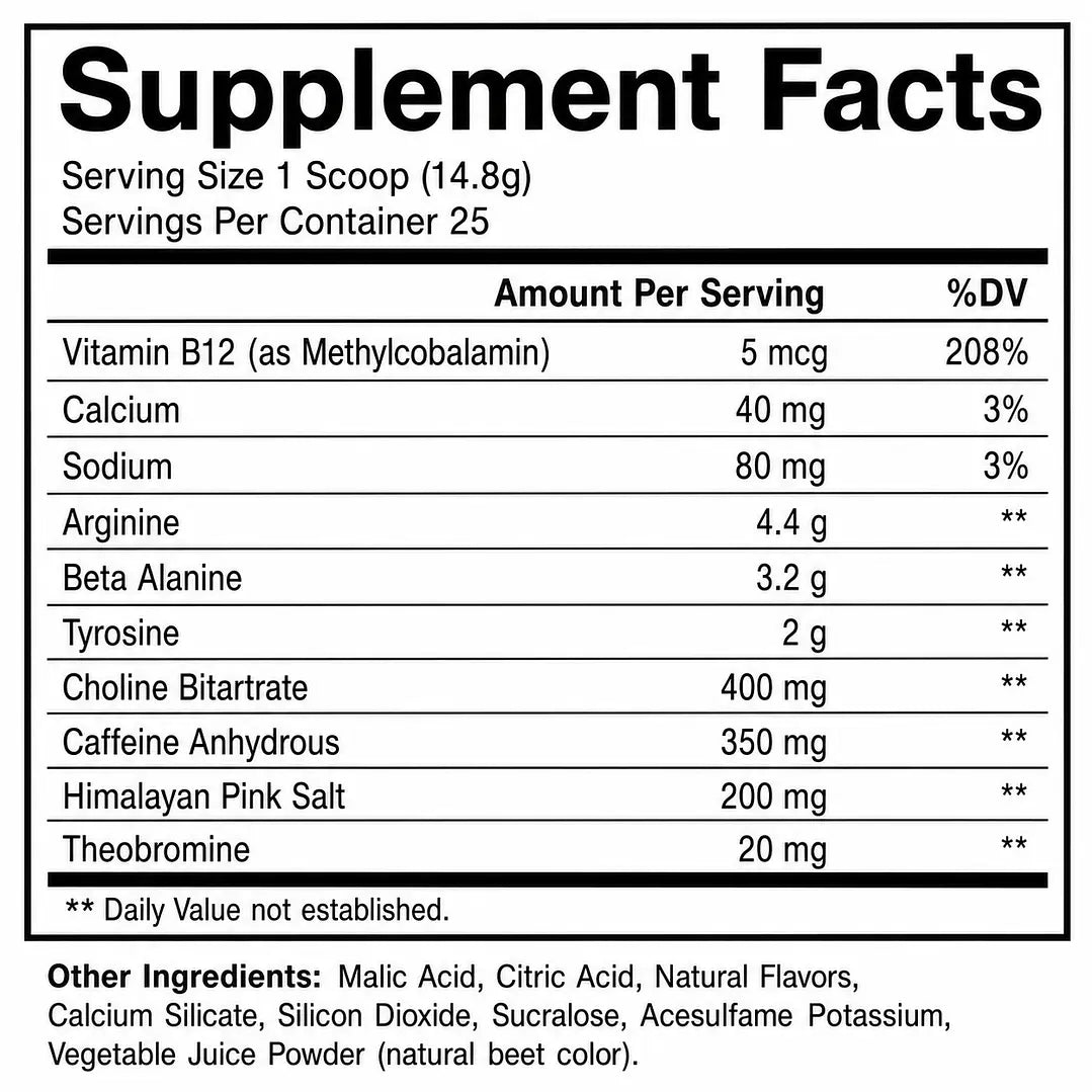 RAW Nutrition - CBUM Essential Charged Pre‑Workout [25 Servicios]