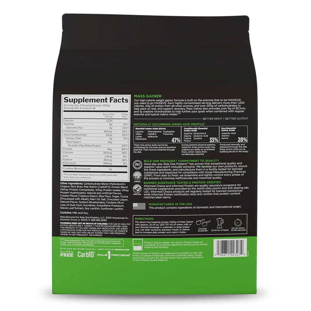 Rule One - R1 Mass Gainer 12 Lb