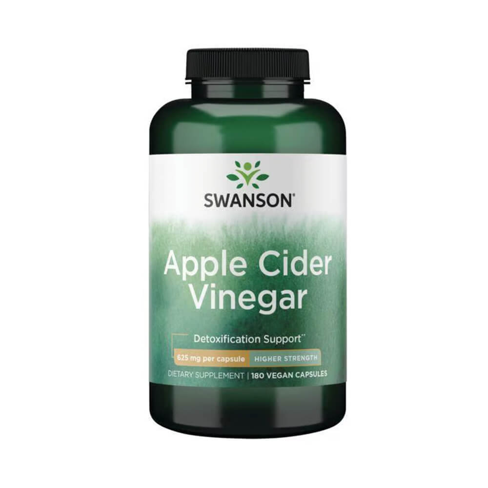 Swanson Apple Cider Vinegar - Higher Strength 625 mg [180 Capsulas Veganas]
