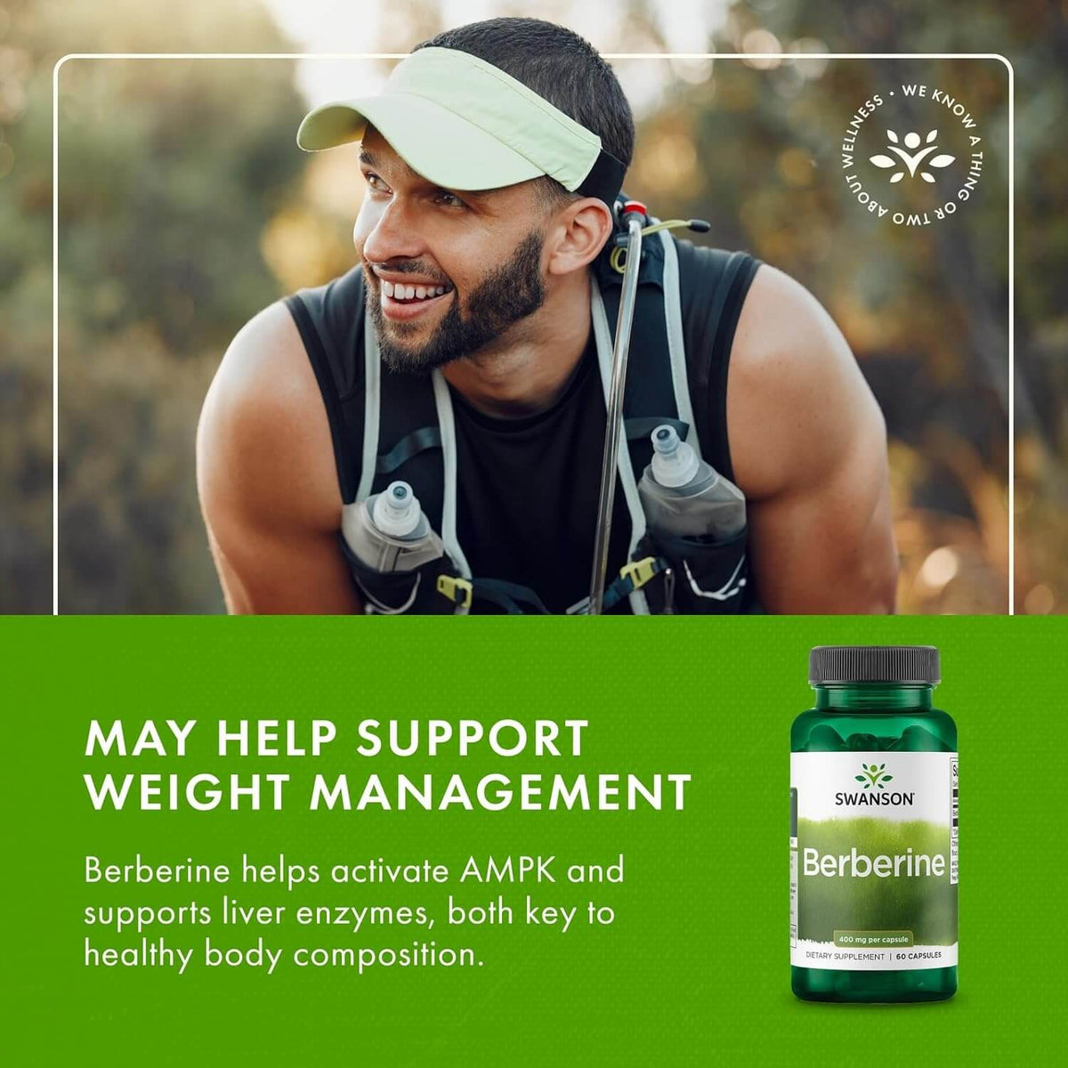 Swanson Berberine - 400 mg [60 Capsulas Veganas]