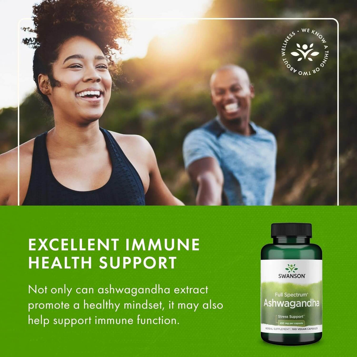 Swanson Full Spectrum Ashwagandha - 450 mg 100 Capsulas