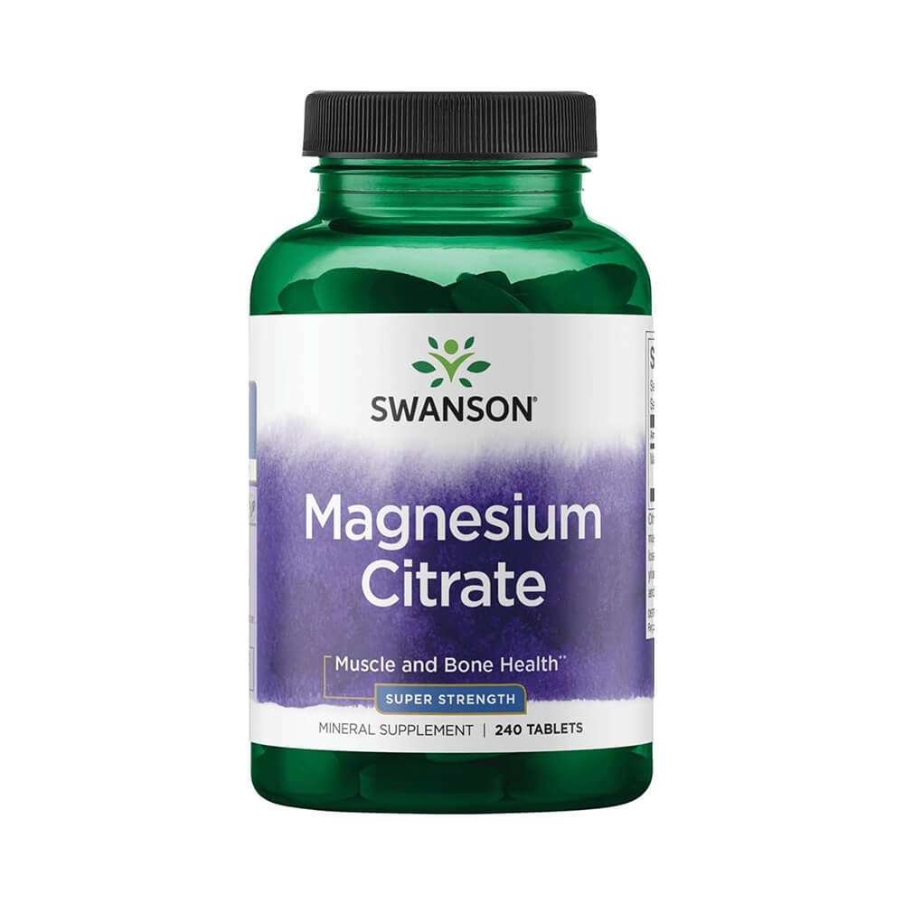 Swanson Magnesium Citrate - Super Strength 112.5 mg [240 Tabletas]