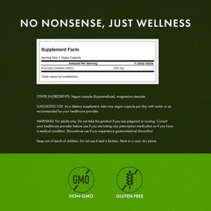 Swanson NAC N‑Acetyl Cysteine - 600 mg [100 Capsulas Veganas]