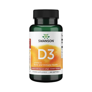 Swanson Vitamin D3 - Highest Potency 5000 IU [250 Softgels]