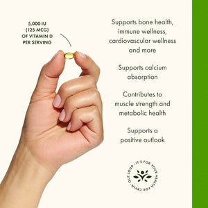 Swanson Vitamin D3 - Highest Potency 5000 IU [250 Softgels]