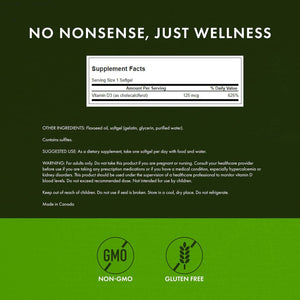 Swanson Vitamin D3 - Highest Potency 5000 IU [250 Softgels]