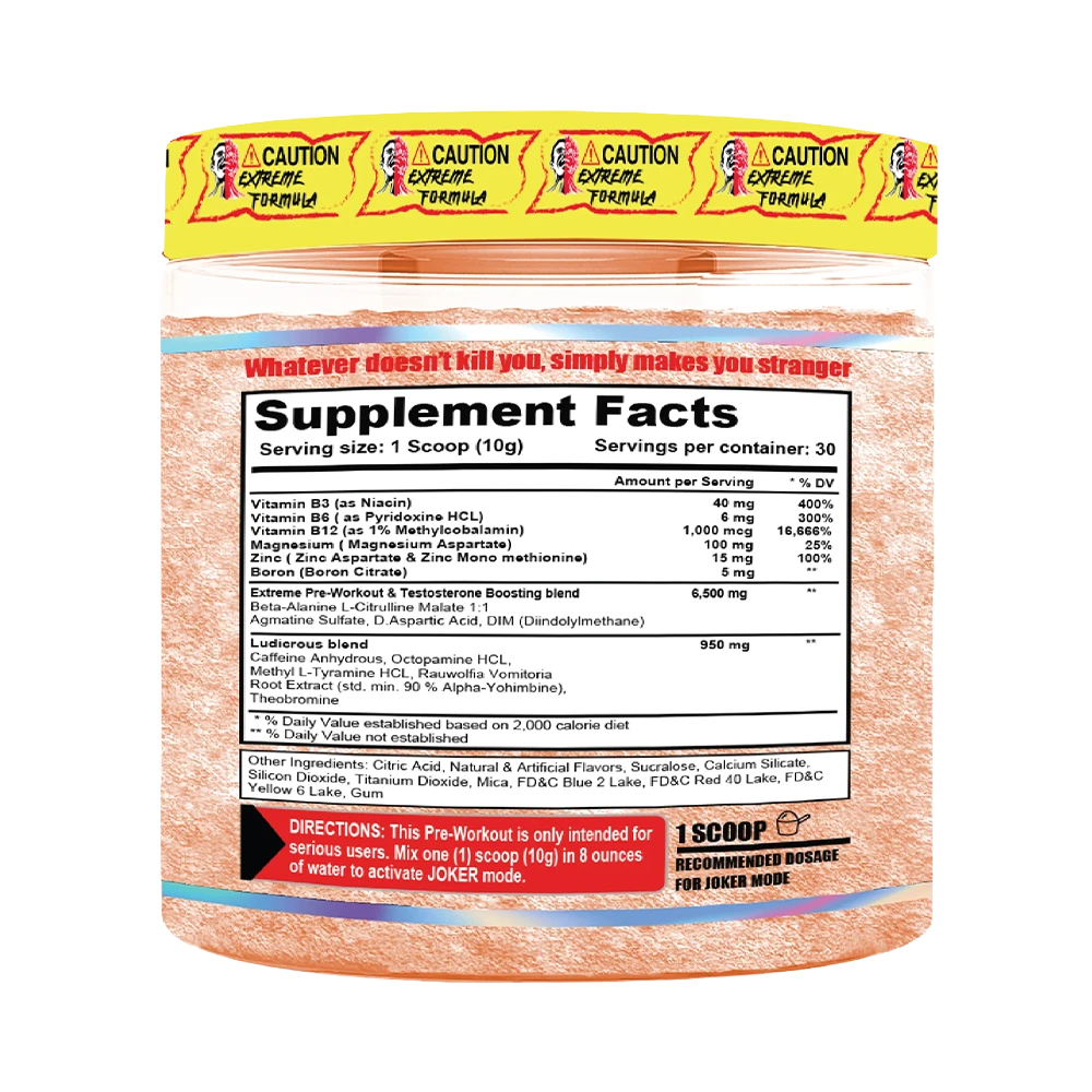 Terror Labz JOKER High Stim Pre‑Workout [300G]