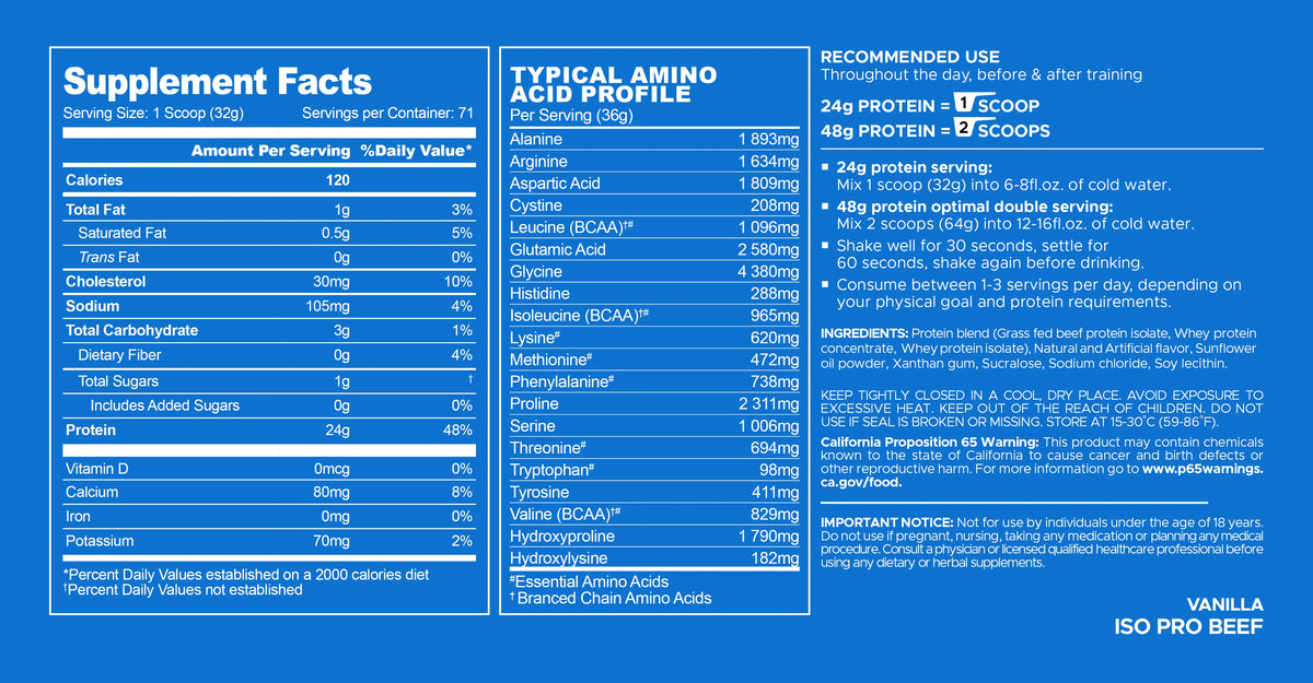USN IsoPro 100% Beef Protein [5 Lb]