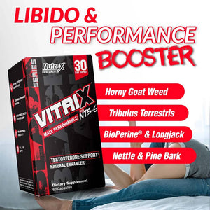 Nutrex Vitrix NTS-6 Precursor Natural Testosterona 60 Capsulas