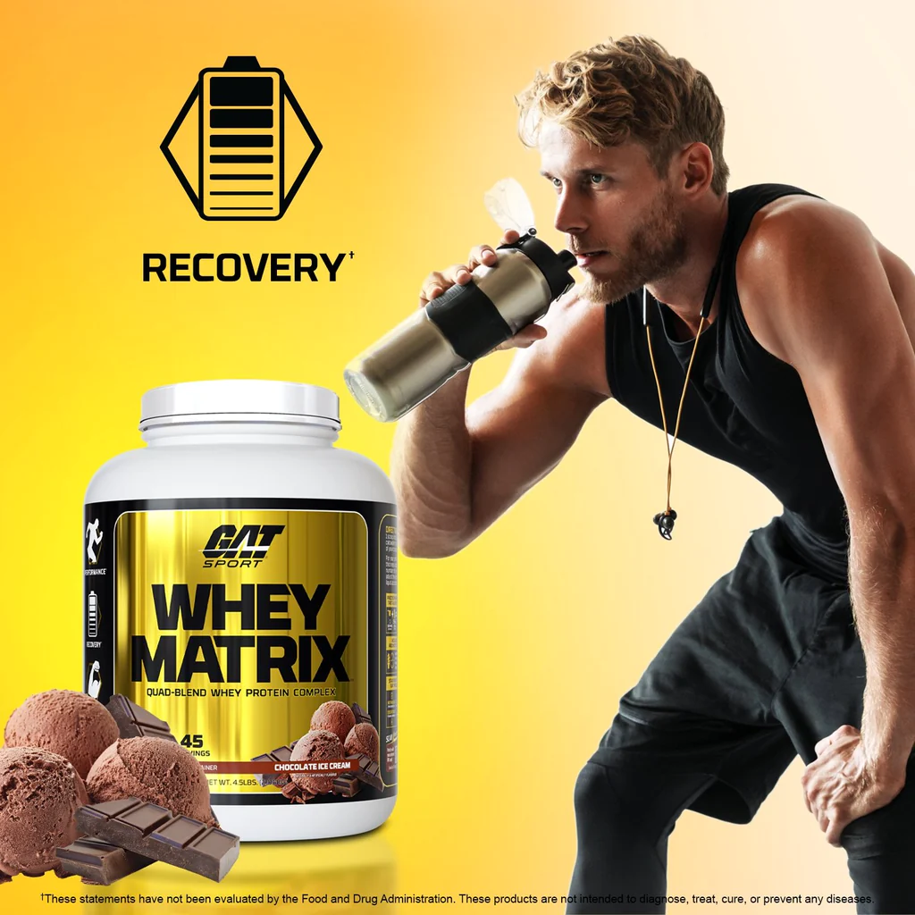 GAT Sport Whey Matrix Quad-Blend Whey Protein Complex 4.5 Lb Proteínas onelastrep.cl