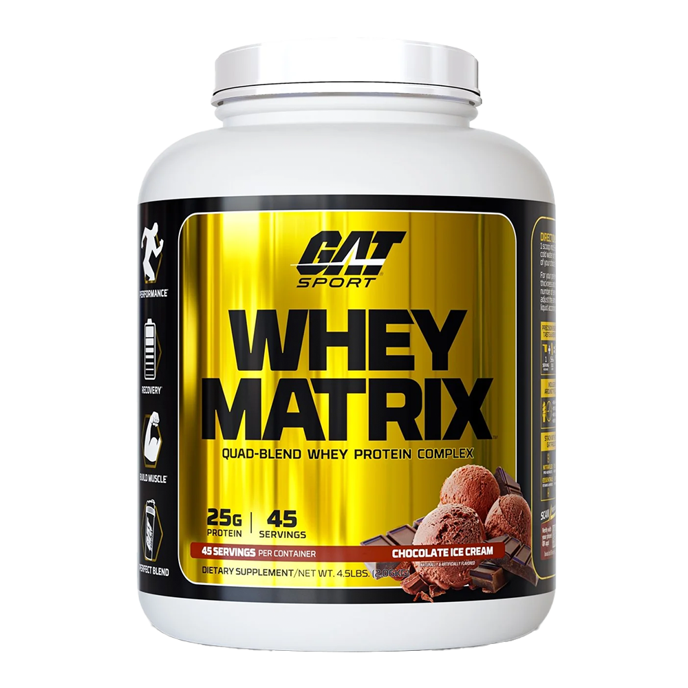 GAT Sport Whey Matrix Quad-Blend Whey Protein Complex 4.5 Lb Proteínas onelastrep.cl