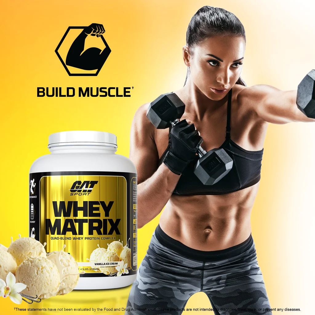 GAT Sport Whey Matrix Quad-Blend Whey Protein Complex 4.5 Lb Proteínas onelastrep.cl