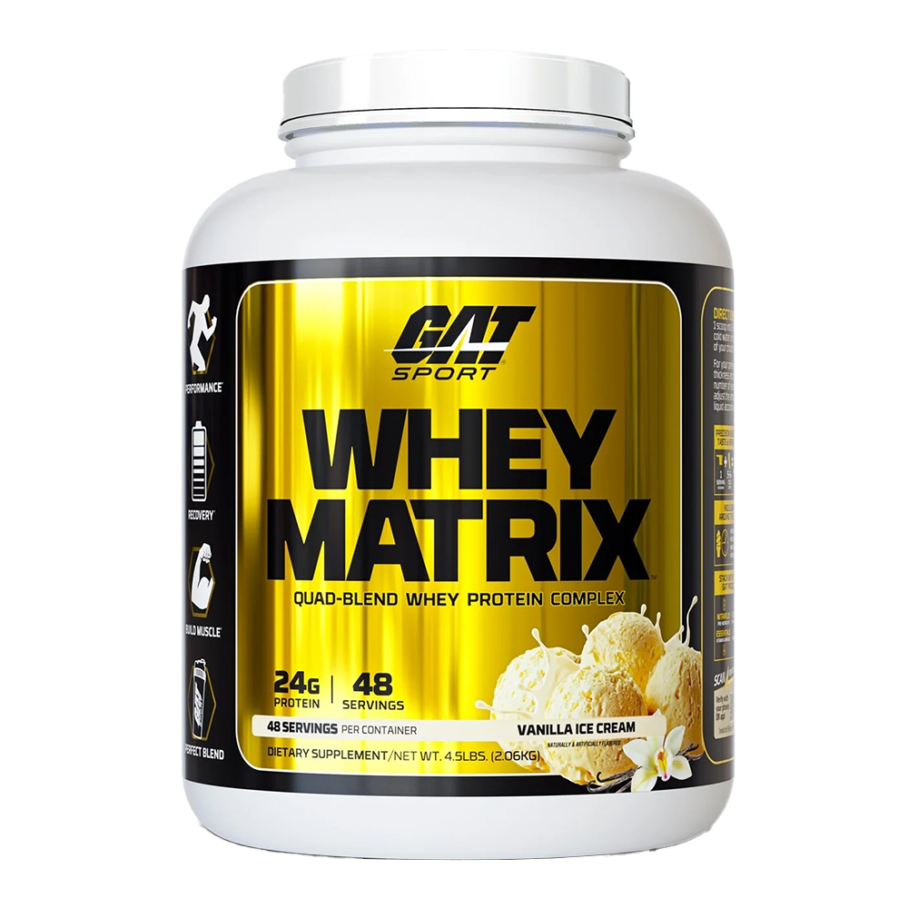 GAT Sport Whey Matrix Quad-Blend Whey Protein Complex 4.5 Lb Proteínas onelastrep.cl