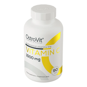 Envase de OstroVit Vitamina C 1000 mg vista en ángulo en tres cuartos