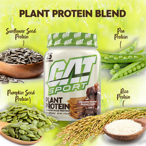 GAT Sport Plant Protein Proteina Vegana 25 Servicios Proteínas onelastrep.cl