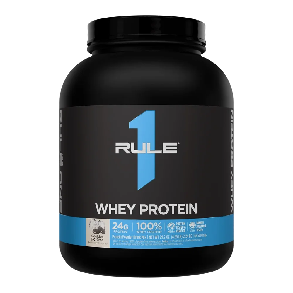 Rule 1 Whey Protein - 5 Lb [100% Proteína de Suero Concentrado e Hidrolizado]