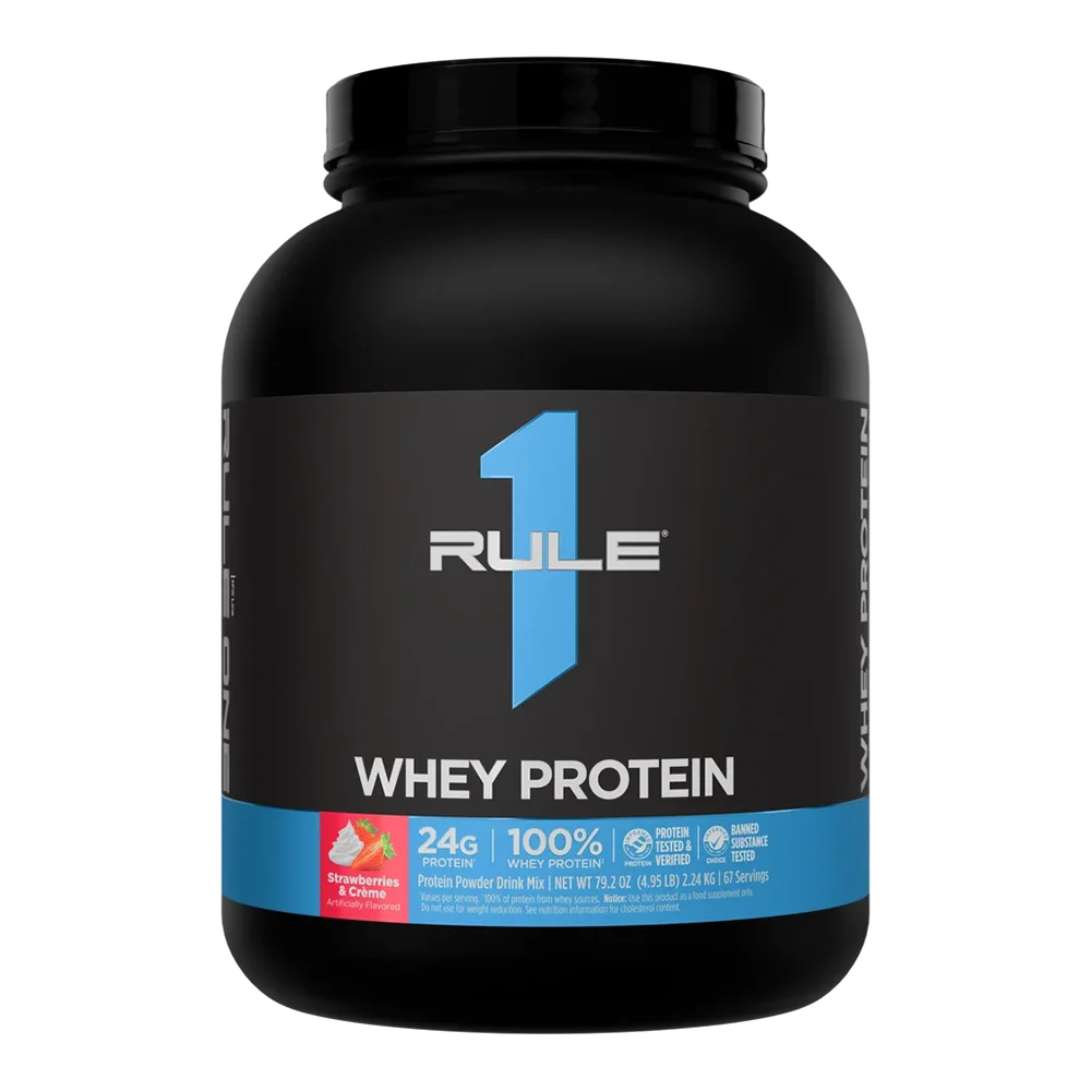 Rule 1 Whey Protein - 5 Lb [100% Proteína de Suero Concentrado e Hidrolizado]